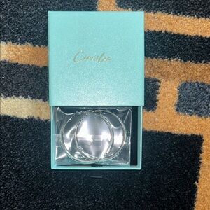 Silver Hoop Earrings in Turquoise Box